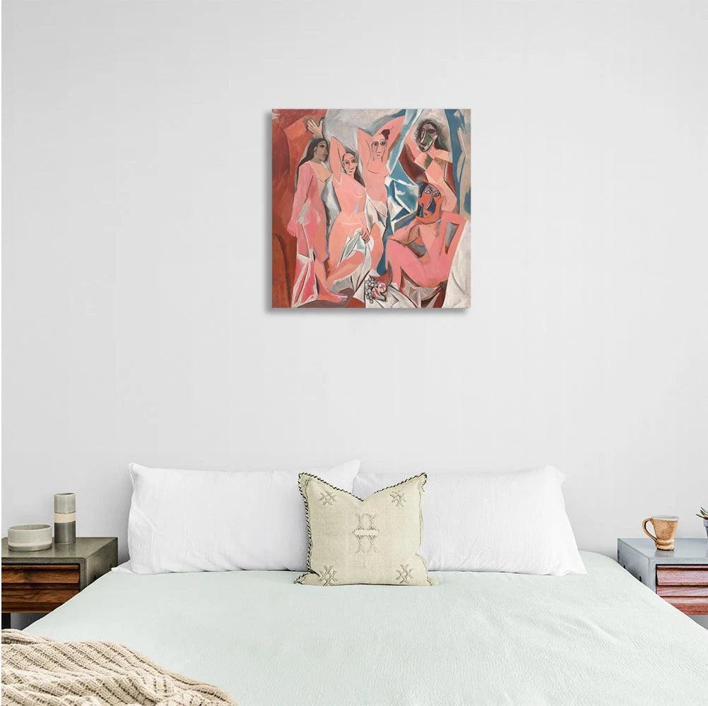 Reproduktion von Pablo Picasso, „Die Jungfrauen von Avignon“, Reproduktion auf Leinwand, Kunstdruck