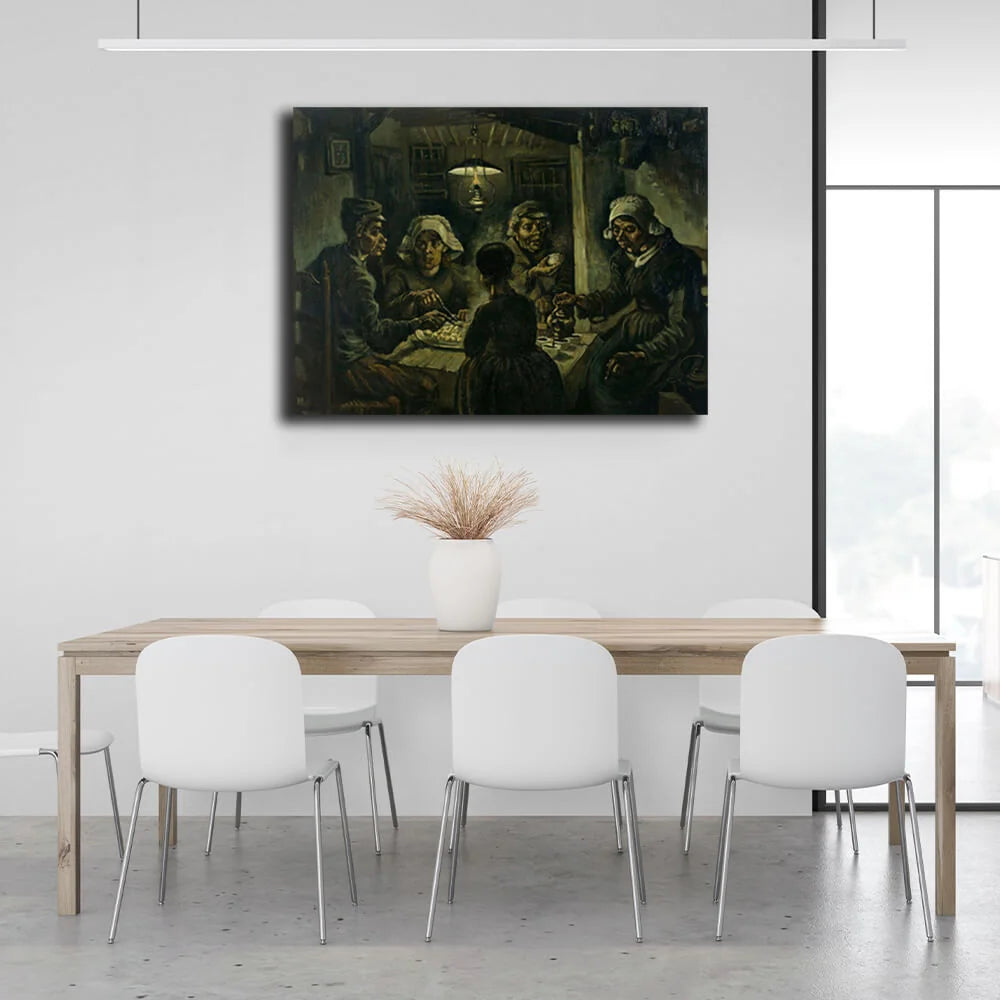 Reproduktion Kartoffelesser Reproduktion Leinwand Wand Kunstdruck
