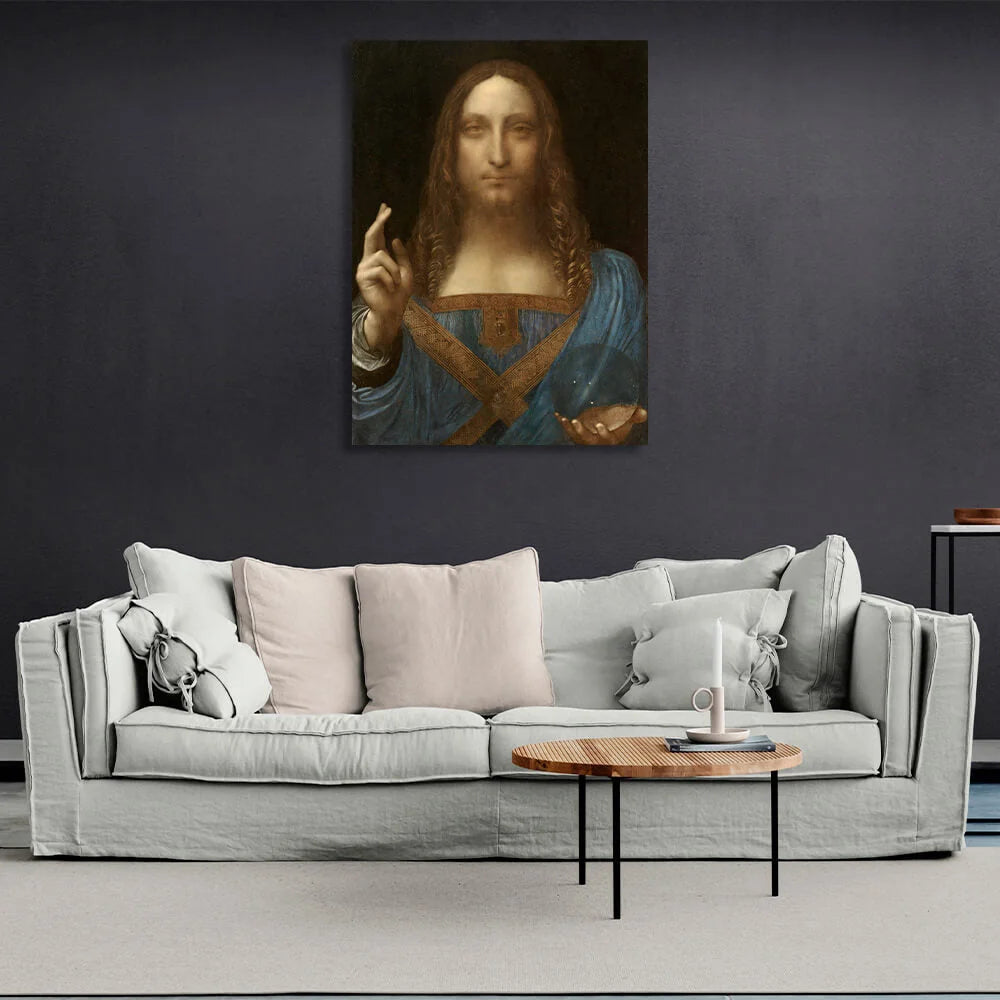 Reproduction Savior of the World Da Vinci Reproduction Canvas Wall Art Print