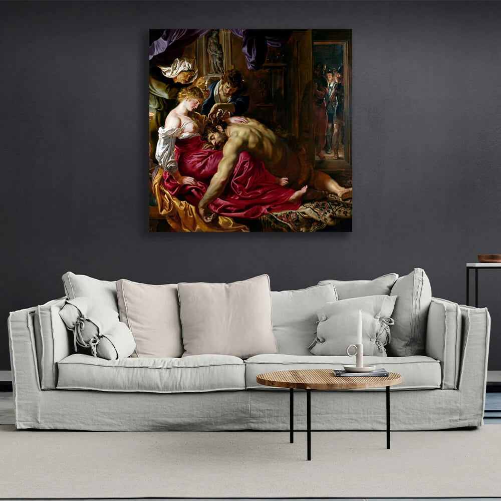 Samson and Dalila Canvas Wall Art Print