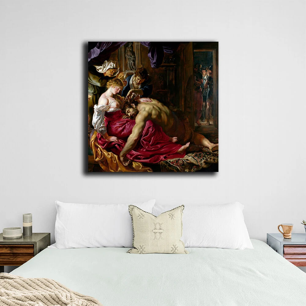 Samson and Dalila Canvas Wall Art Print