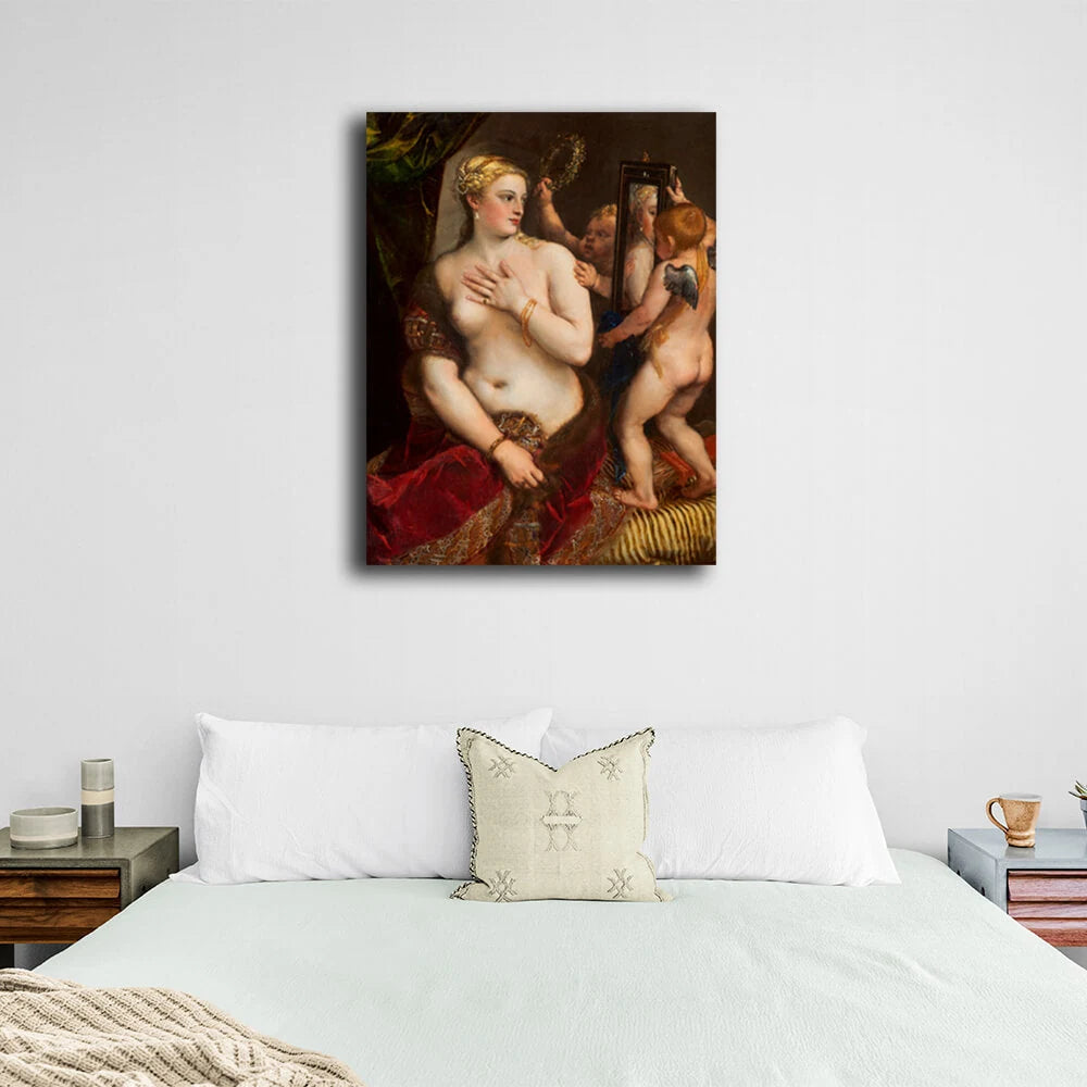 Venus and Titian Canvas Wall Art Print