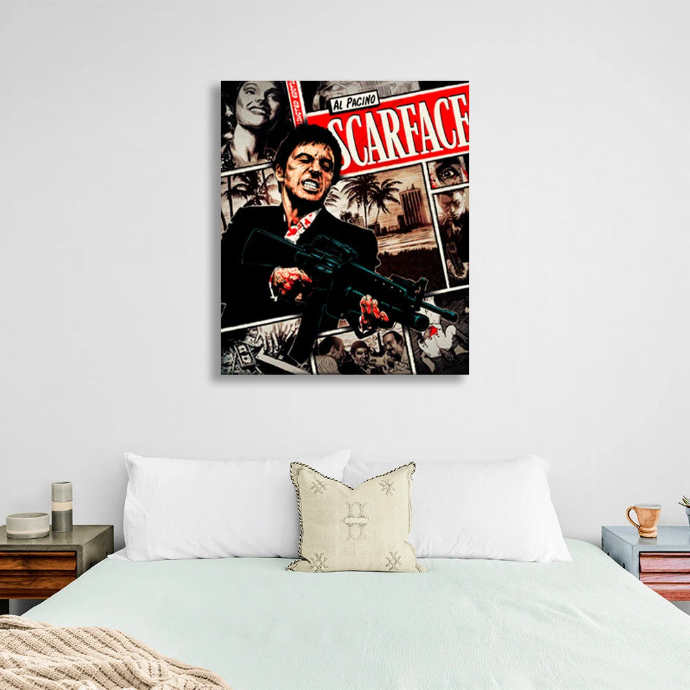 Scarface Canvas Wall Art Print