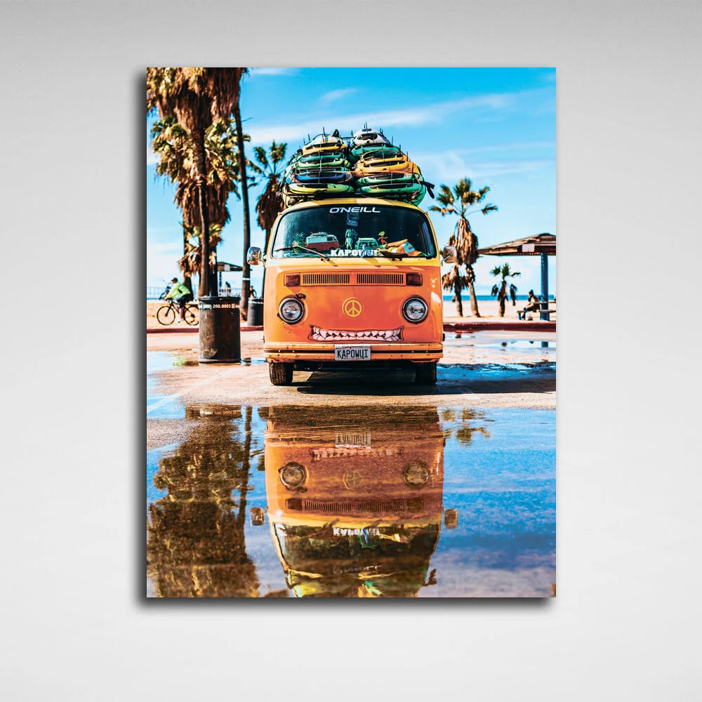 Leinwandbild „Surf Car“ für unterwegs