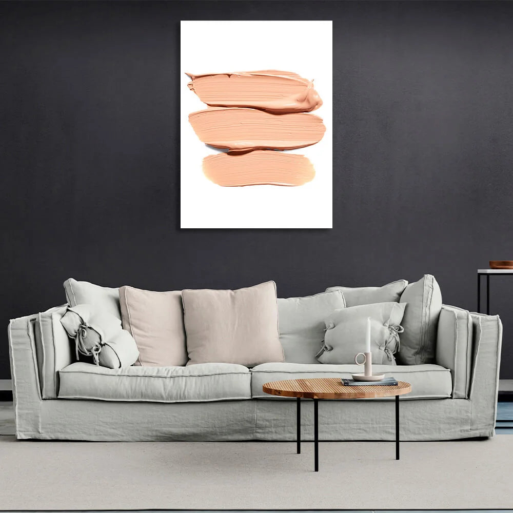 Swatches of foundation Canvas Wall Art Print