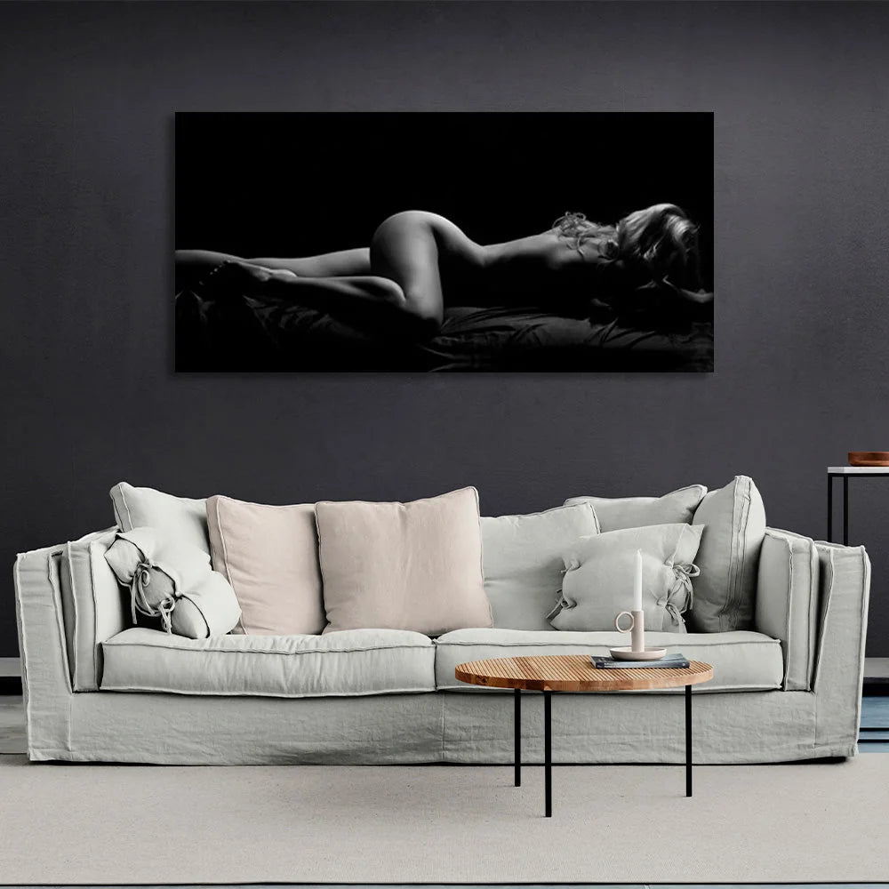 Girl Lying On Canvas Wall Art For Bedroom