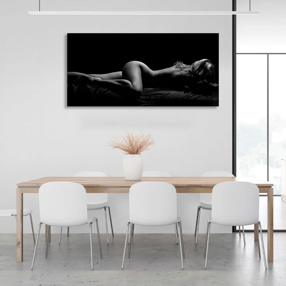 Girl Lying On Canvas Wall Art For Bedroom