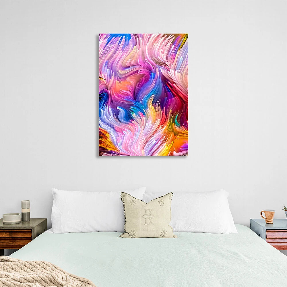 The colorful Abstraction Canvas Wall Art Print