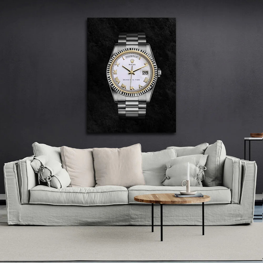 Zur Motivation Rolex Motivierender Kunstdruck auf Leinwand