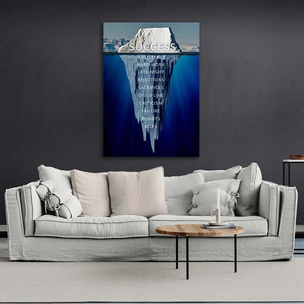 Um Erfolg zu motivieren Motivieren Leinwand Wand Kunstdruck