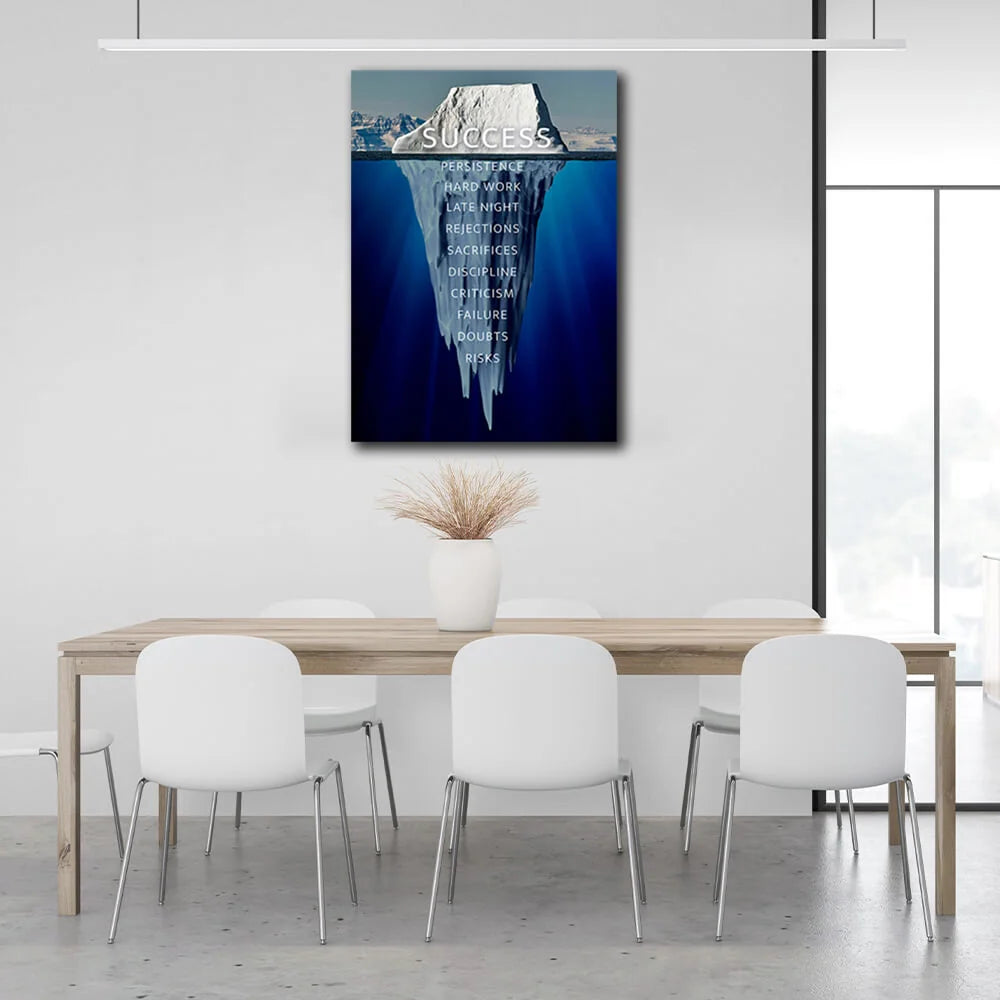 Um Erfolg zu motivieren Motivieren Leinwand Wand Kunstdruck