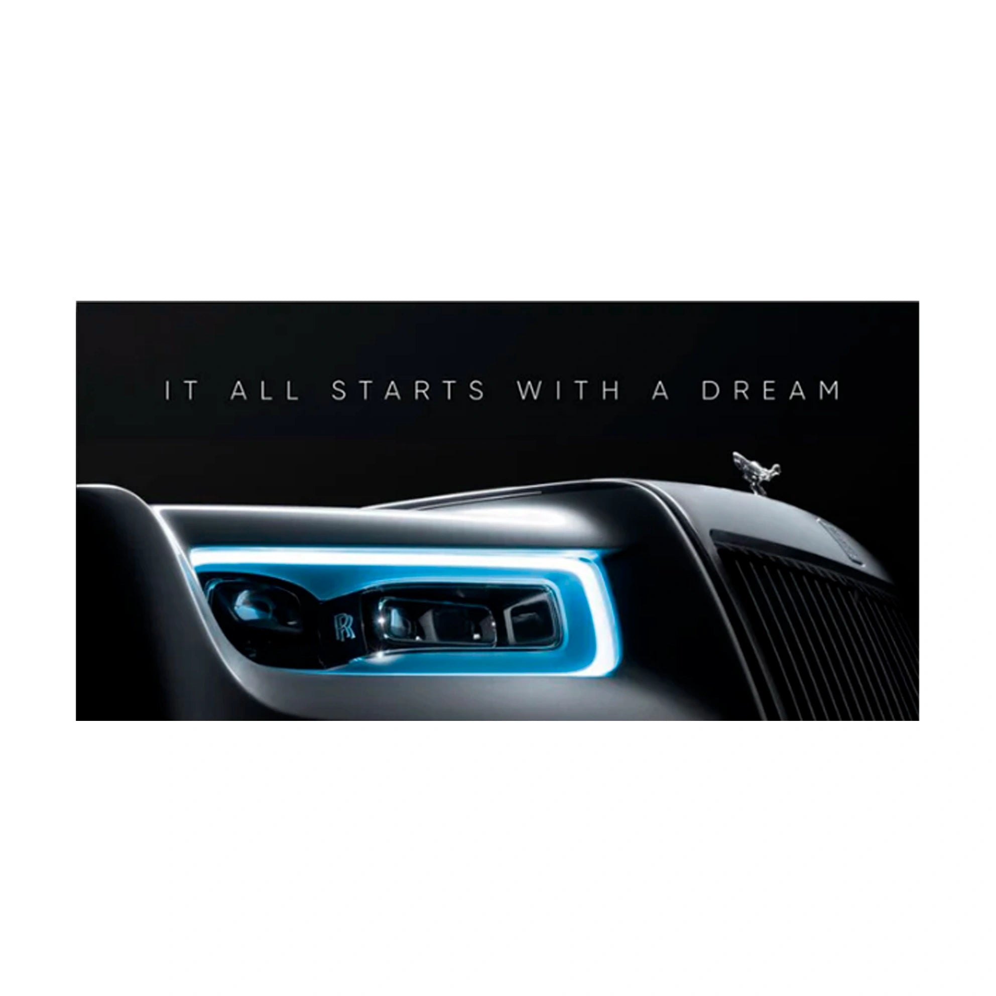 To motivate It all starts with a dream rolls Motivational Canvas Wall Art Print