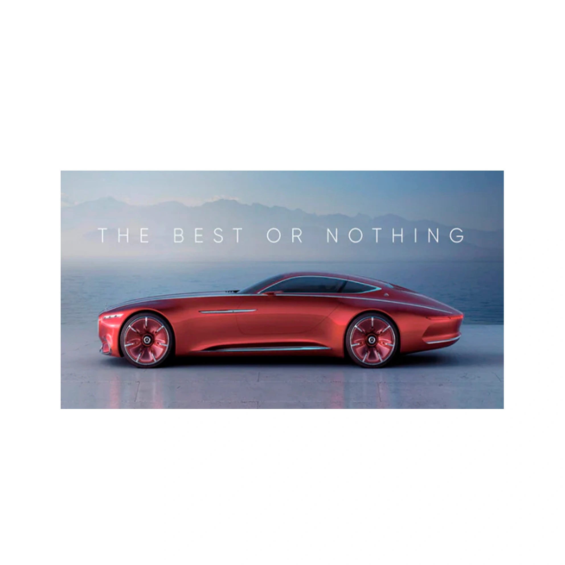 Zur Motivation: Das Beste oder nichts, Maybach, motivierender Leinwand-Kunstdruck