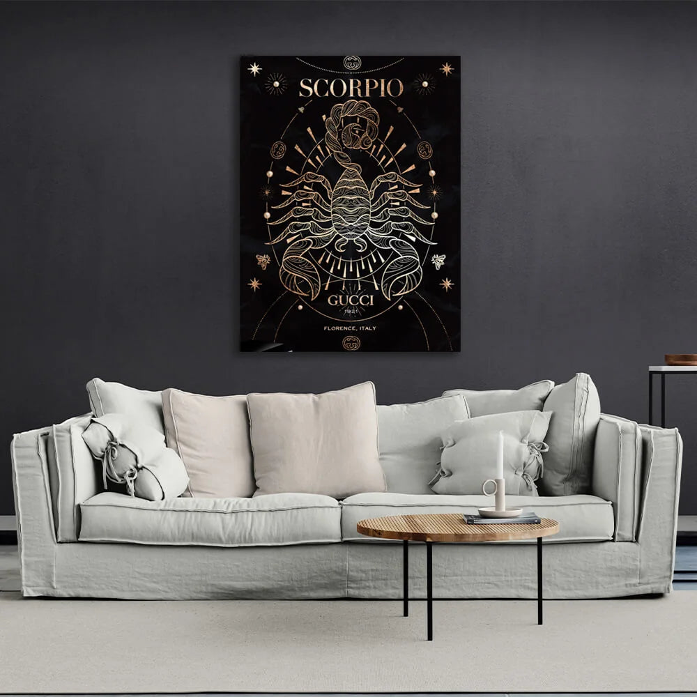Mit dem Sternzeichen Skorpion Leinwandbild Wandbild