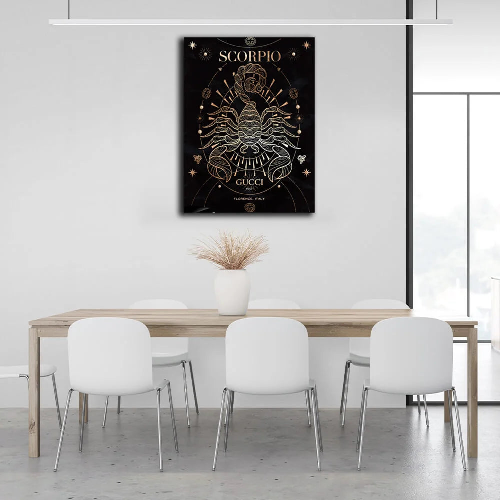 Mit dem Sternzeichen Skorpion Leinwandbild Wandbild