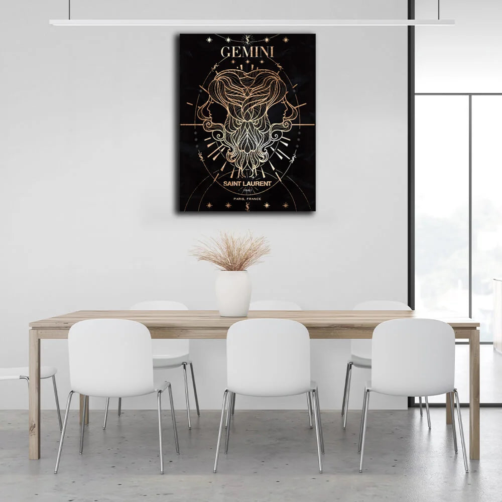 Mit dem Sternzeichen Zwillinge Leinwandbild