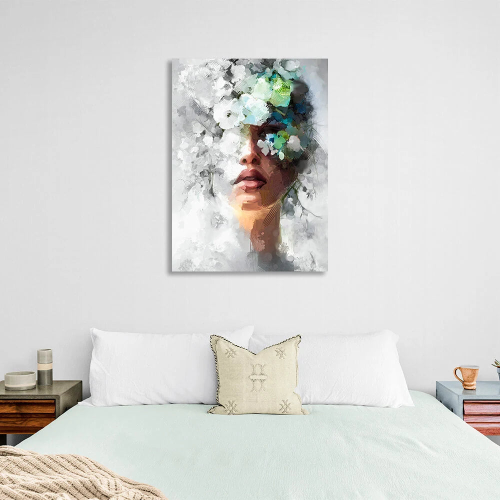 Frau Nachahmung Ölgemälde Leinwand Wand Kunstdruck