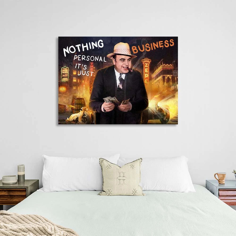 It's nothing personal, it's just business Motivational Canvas Wall Art Print