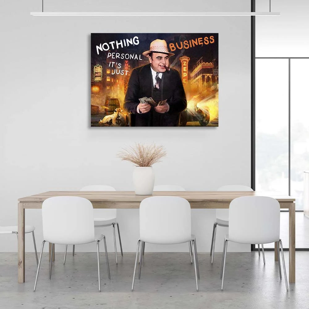 It's nothing personal, it's just business Motivational Canvas Wall Art Print