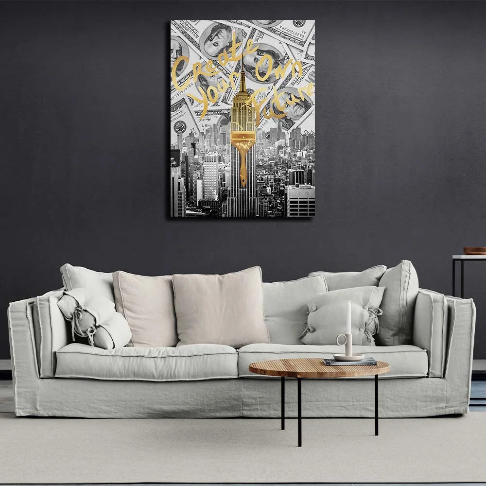 Create your own future Motivational Canvas Wall Art Print