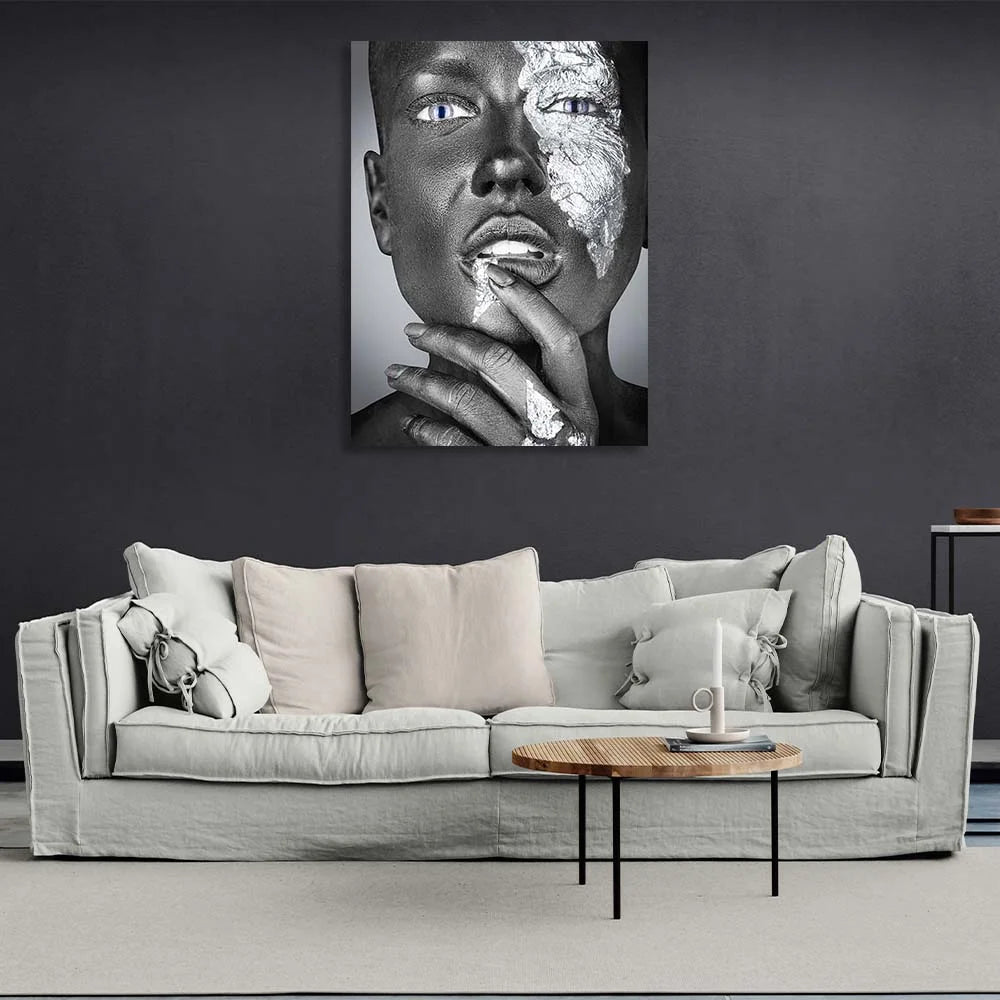 A woman's face Canvas Wall Art Print