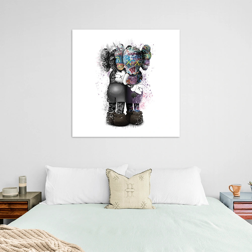 KAWS Canvas – Hug White Edition