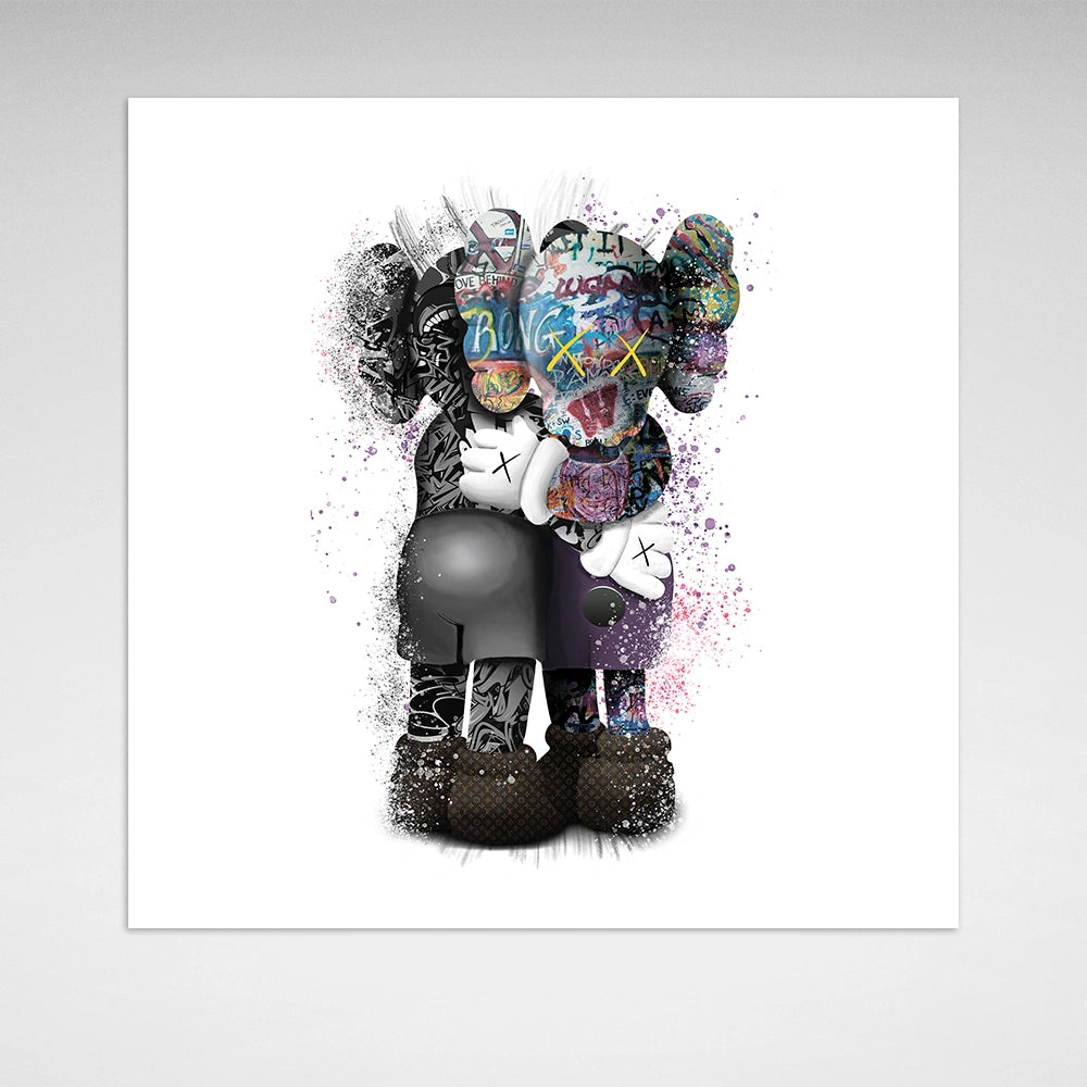 KAWS Canvas – Hug White Edition