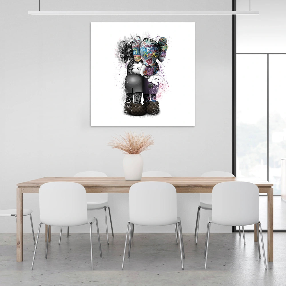 KAWS Canvas – Hug White Edition