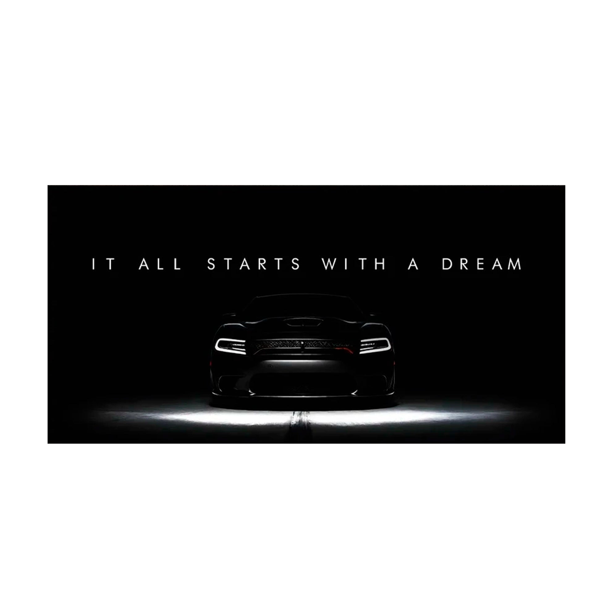IT ALL STARTS WITH A DREAM Doodge CANVAS