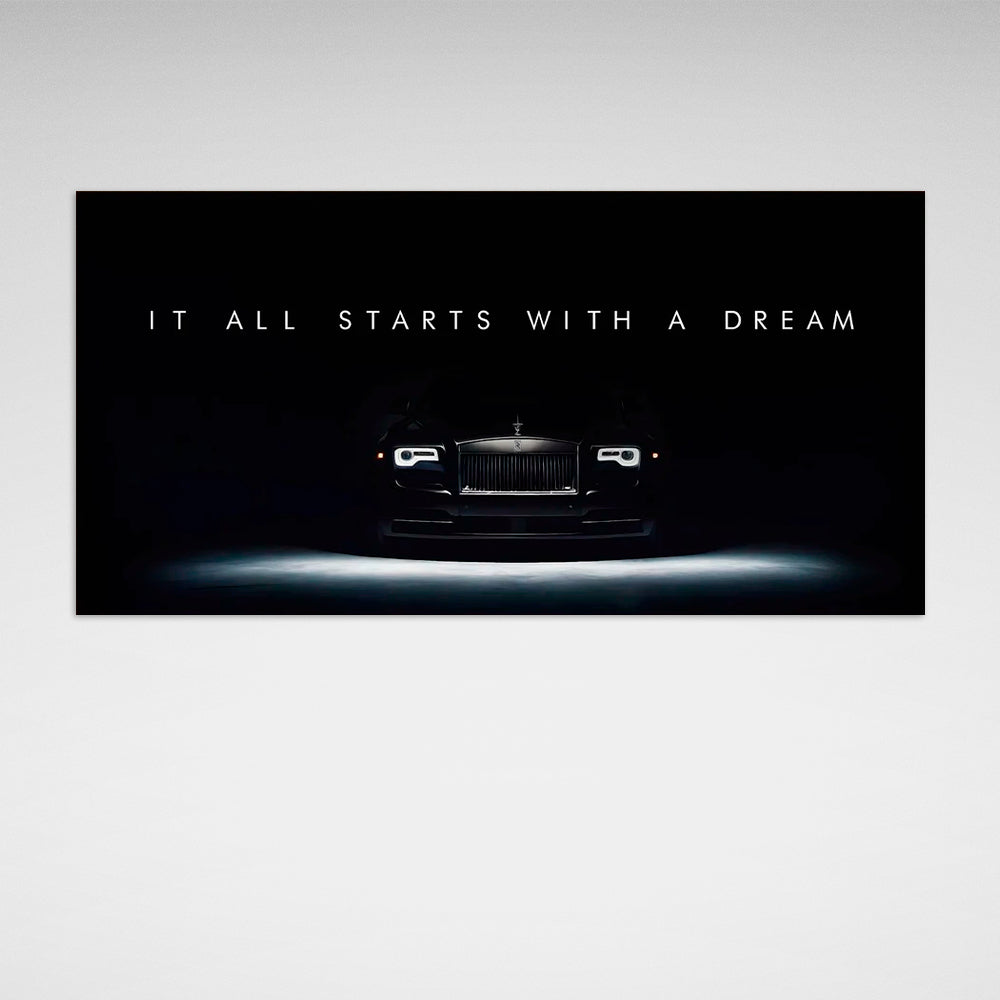 100 $ Pop-Art-Kunstdruck auf Leinwand