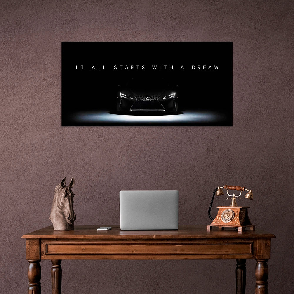 100 $ Pop-Art-Kunstdruck auf Leinwand