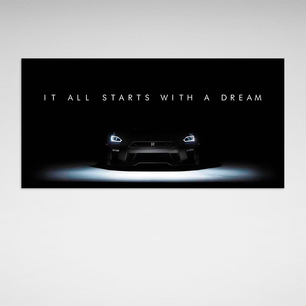 100 $ Pop-Art-Kunstdruck auf Leinwand