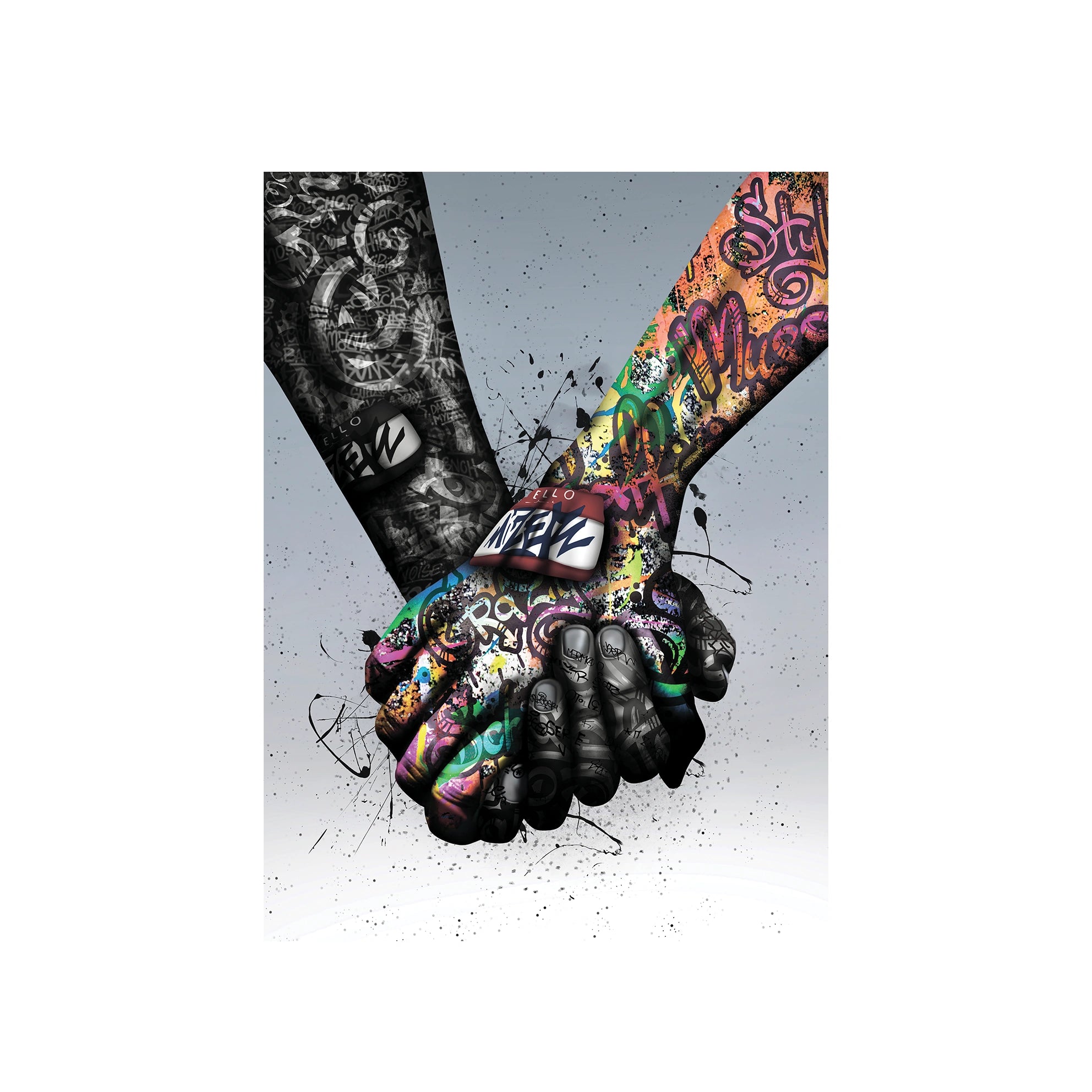 Puppe KAWS Suprim Gucci Leinwand-Kunstdruck