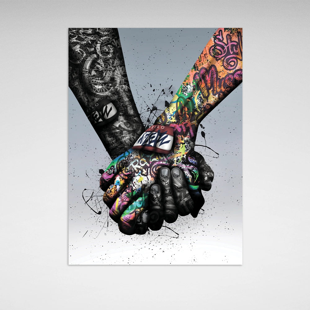 Puppe KAWS Suprim Gucci Leinwand-Kunstdruck