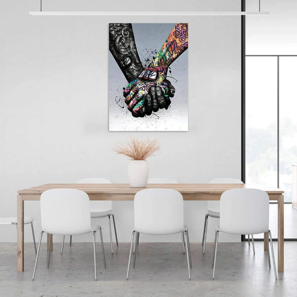 Puppe KAWS Suprim Gucci Leinwand-Kunstdruck