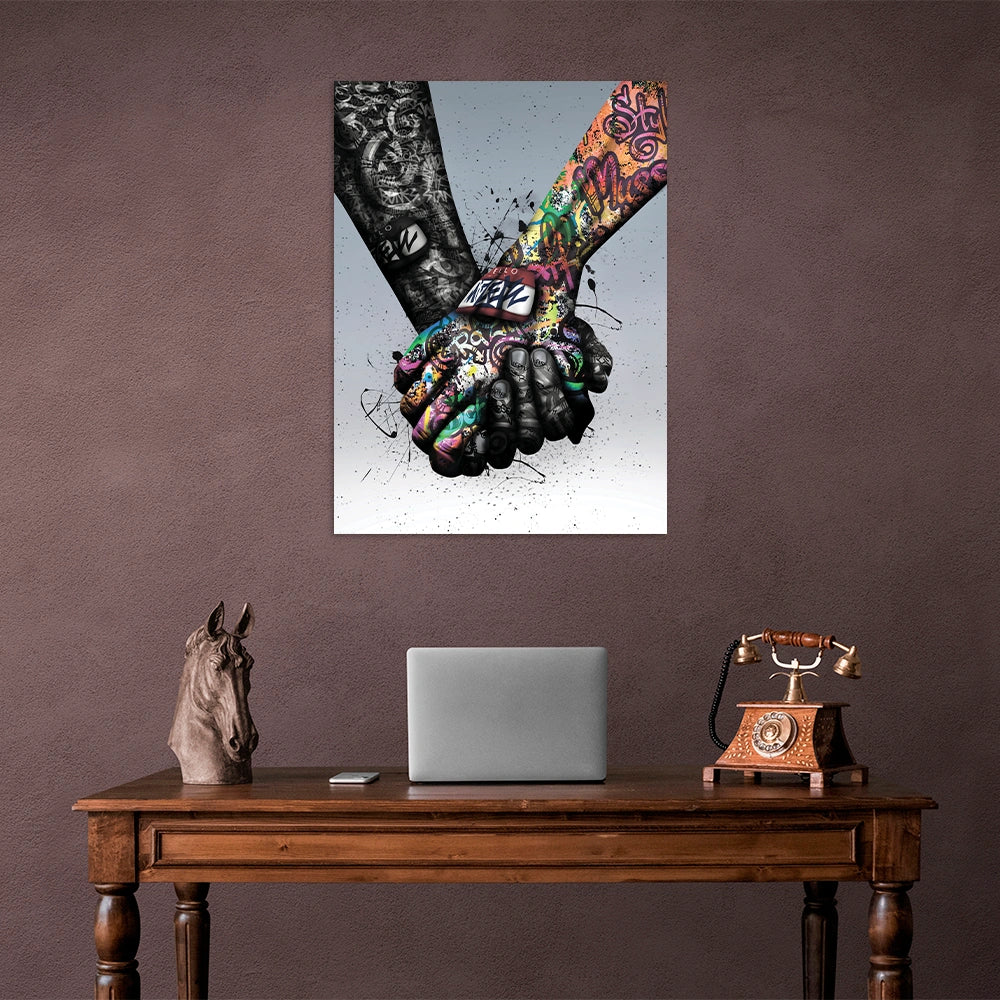 Puppe KAWS Suprim Gucci Leinwand-Kunstdruck