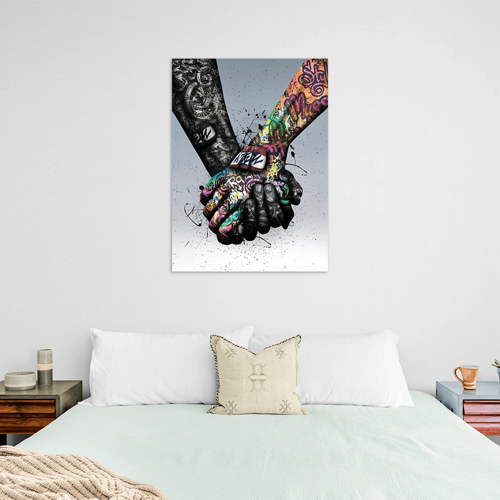 Puppe KAWS Suprim Gucci Leinwand-Kunstdruck