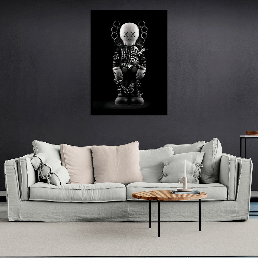 Puppe KAWS Suprim Gucci Leinwand-Kunstdruck