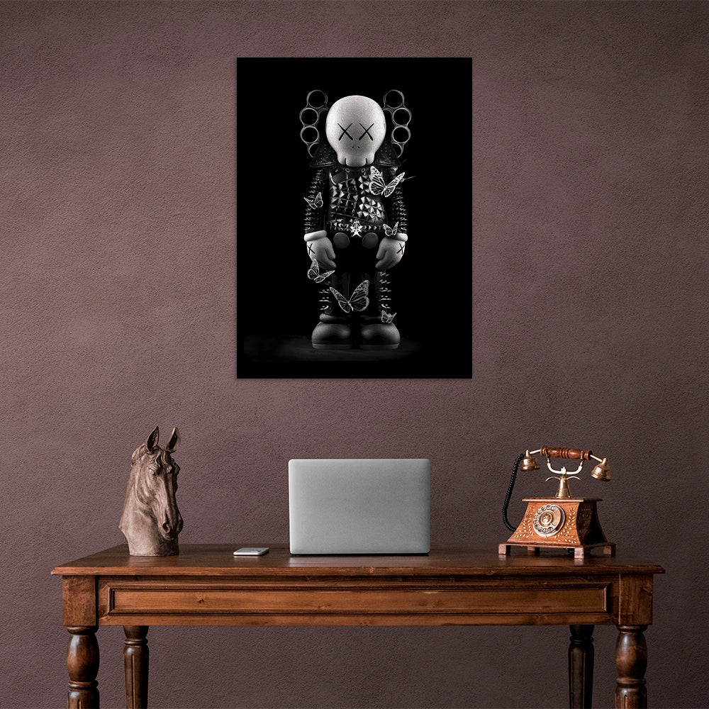 Puppe KAWS Suprim Gucci Leinwand-Kunstdruck