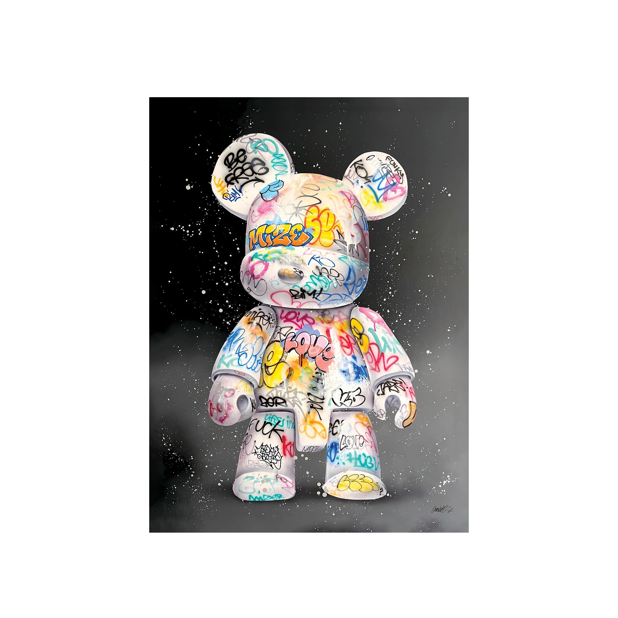 Puppe KAWS Suprim Gucci Leinwand-Kunstdruck