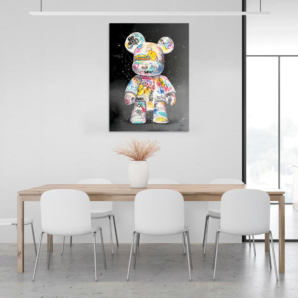 Puppe KAWS Suprim Gucci Leinwand-Kunstdruck