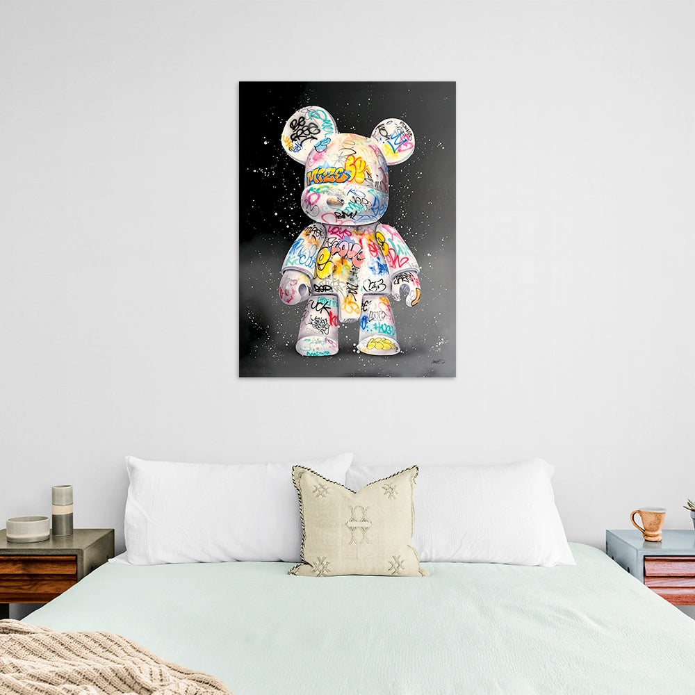 Puppe KAWS Suprim Gucci Leinwand-Kunstdruck