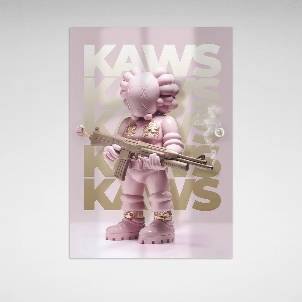 Puppe KAWS Suprim Gucci Leinwand-Kunstdruck