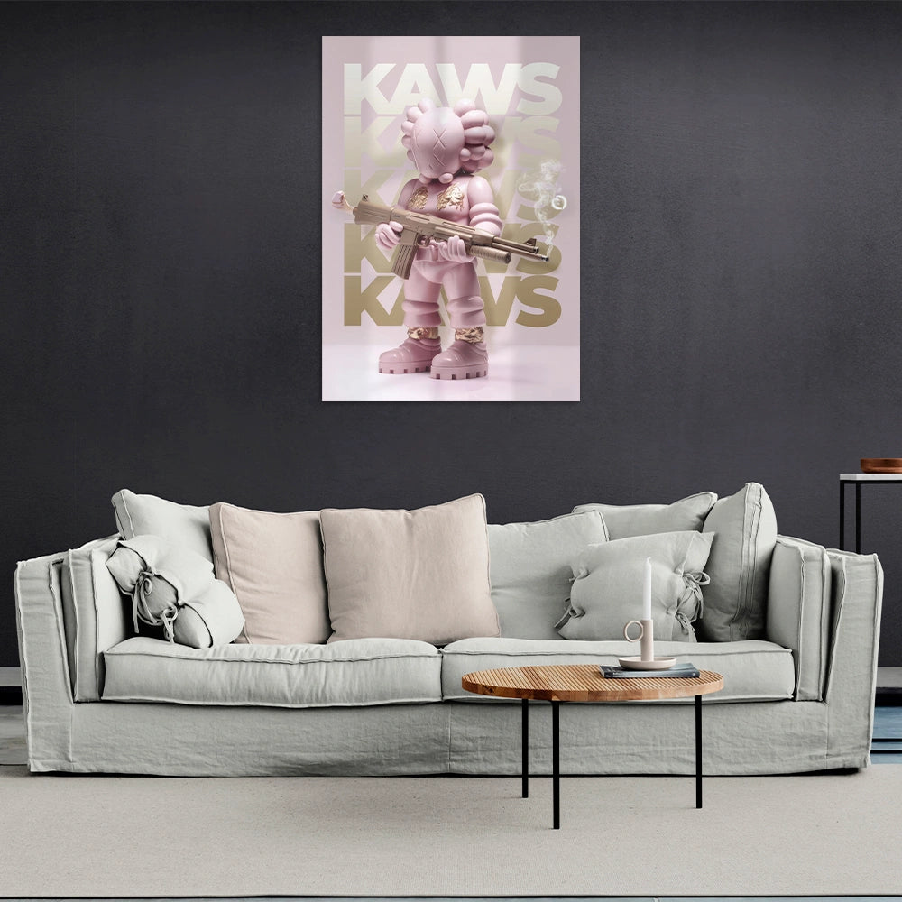 Puppe KAWS Suprim Gucci Leinwand-Kunstdruck