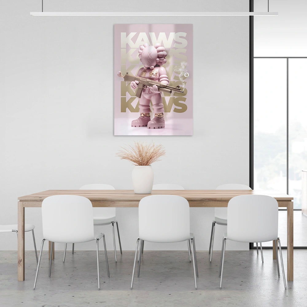 Puppe KAWS Suprim Gucci Leinwand-Kunstdruck