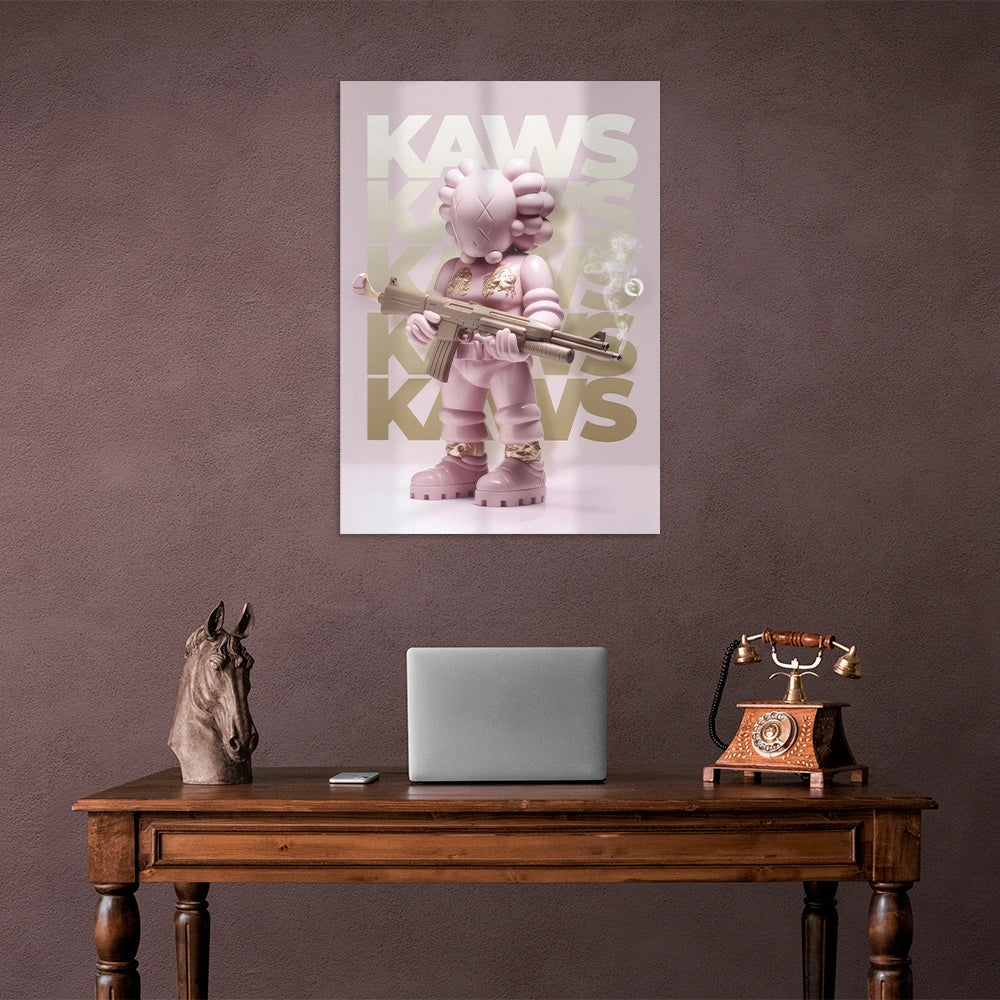 Puppe KAWS Suprim Gucci Leinwand-Kunstdruck
