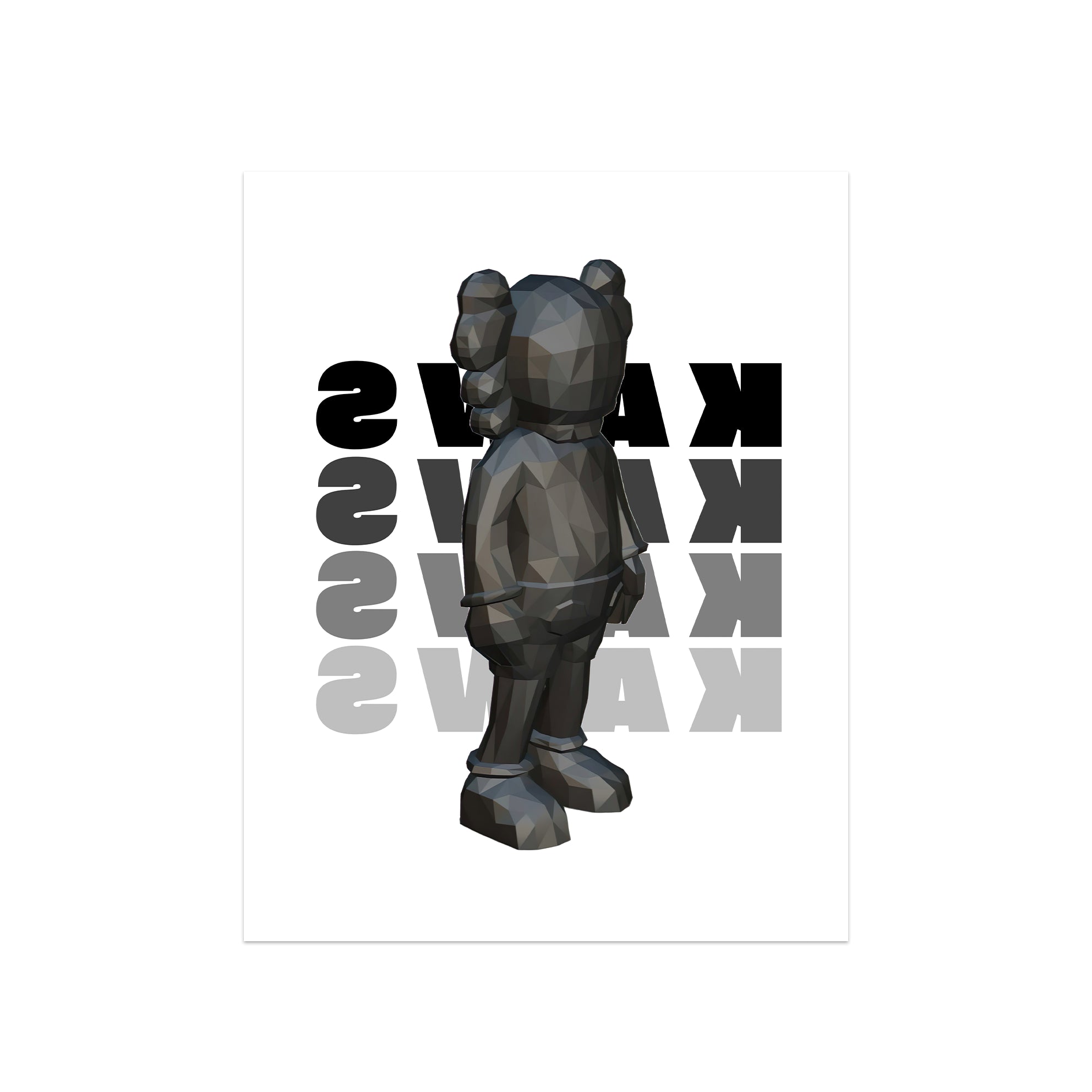 Puppe KAWS Suprim Gucci Leinwand-Kunstdruck