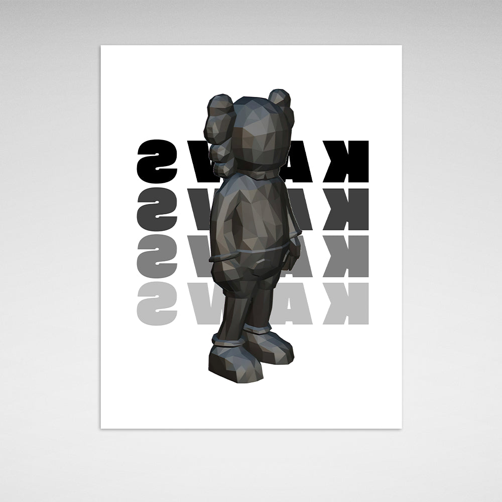 Puppe KAWS Suprim Gucci Leinwand-Kunstdruck