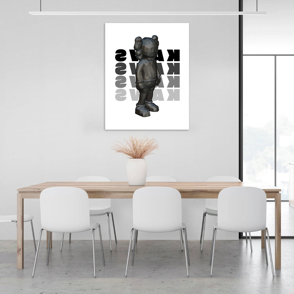 Puppe KAWS Suprim Gucci Leinwand-Kunstdruck