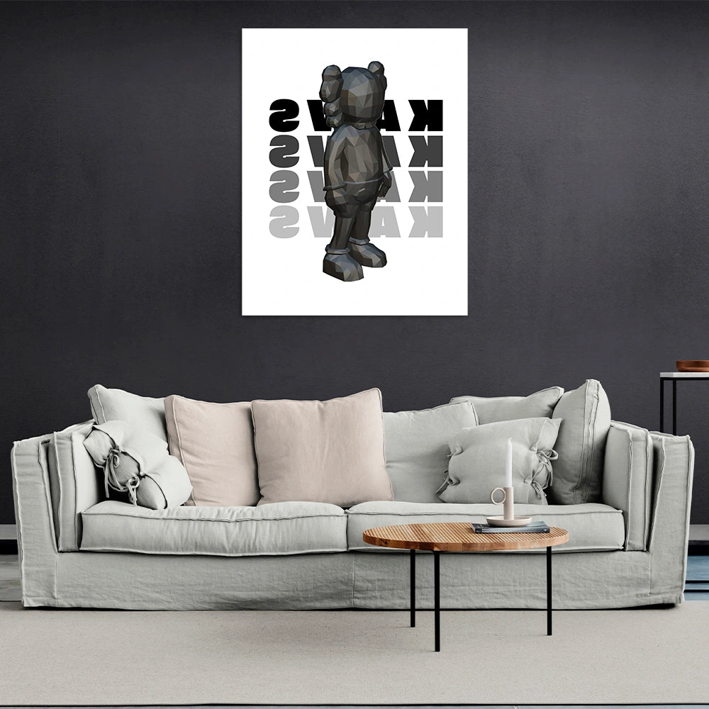 Puppe KAWS Suprim Gucci Leinwand-Kunstdruck